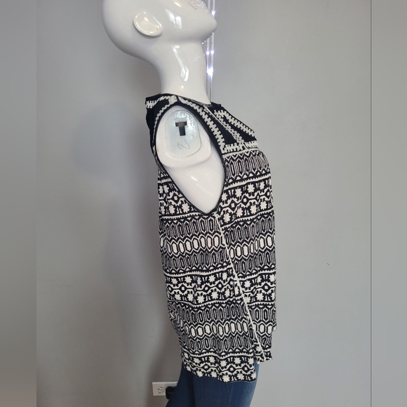 Anthropologie Meadow Rue Embroidered Mesh Detail Tank, VGUC, Size S - Picture 4 of 8